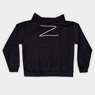 Hand Drawn Letter Z Kids Hoodie